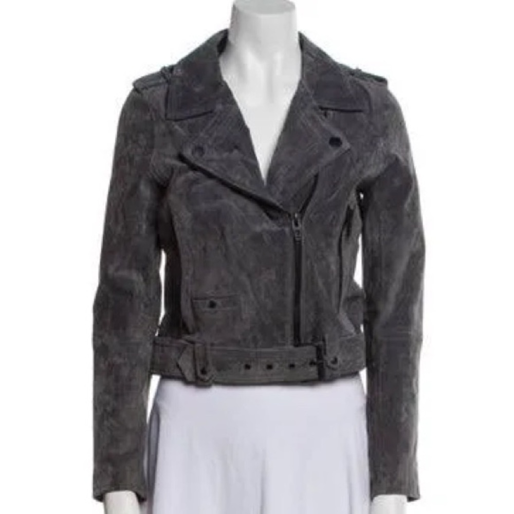 Blank NYC Charcoal Suede Jacket